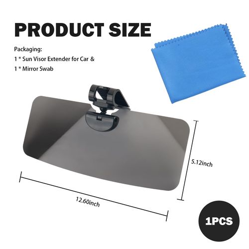 Car Sun Visor with Polarized Glare Protection,Adjustable Car Visors Extender Sun Blocker＆Enhanced Driving Vision for Cars,Sunshade Visor Extender Attachment for Cars Visor