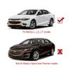 Chrome Black Front Bumper Upper Lower Grille For Chevy Malibu 2016 2017 2018