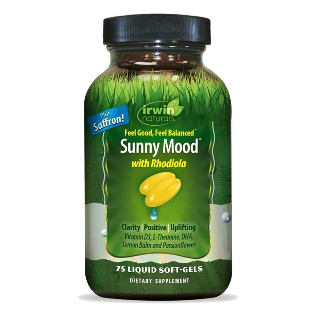 Sunny Mood with Rhodiola, 75 Liquid Soft-Gels, Irwin Naturals