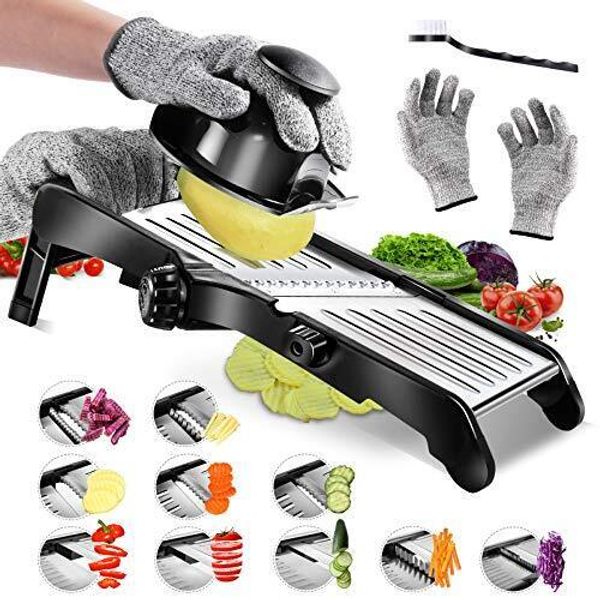 Mandoline Food Slicer Adjustable Stainless Steel Vegetable Slicer For Cheese Zuc