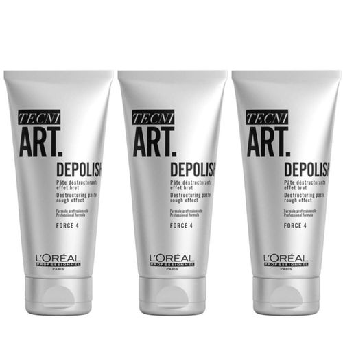 L'Oréal Professionnel - Trio Tecni Art Depolish Destruction Paste, Strength 4-3 x 100 ml