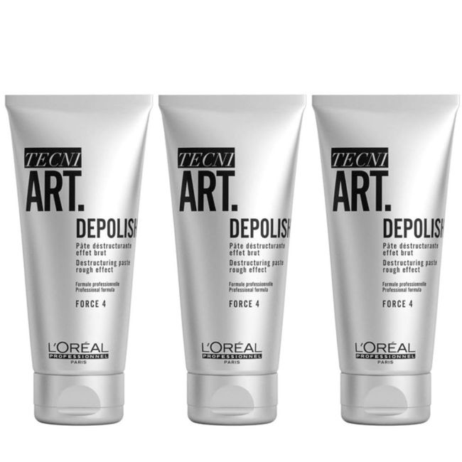 L'Oréal Professionnel - Trio Tecni Art Depolish Zerstörungspaste, Stärke 4-3 x 100 ml