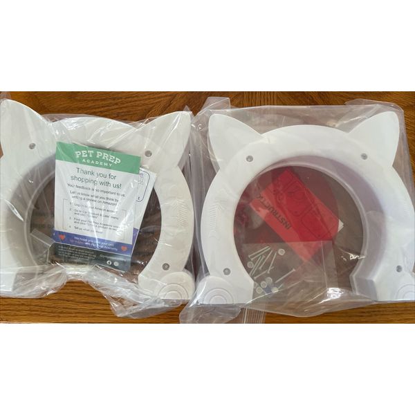 [2 Pack] Pet Prep Academy - Paw Portal Cat Door Interior