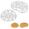 2er Set Ausstechformen (Formen: Mitochondrien & Chloroplast), 2 Teile, Bakerlogy