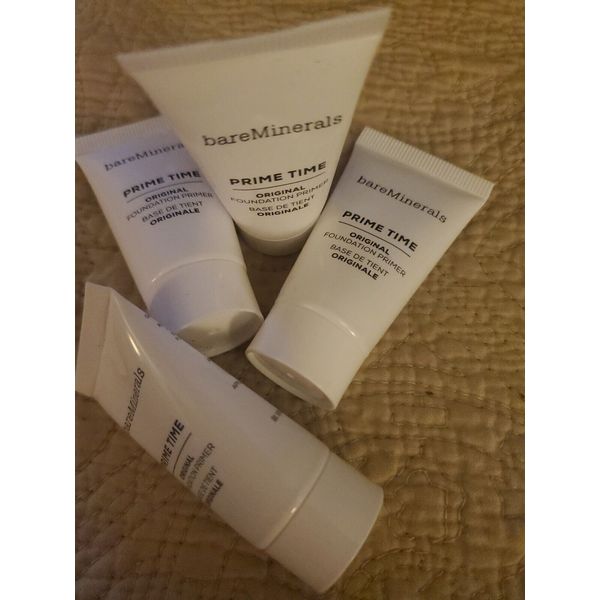 Lot of 4 Sample Bareminerals Prime Time Original Foundation Primer 15ml/0.5fl Oz