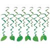 Tropical Leaves Hanging Swirls (12 Pcs) - 1 Pack