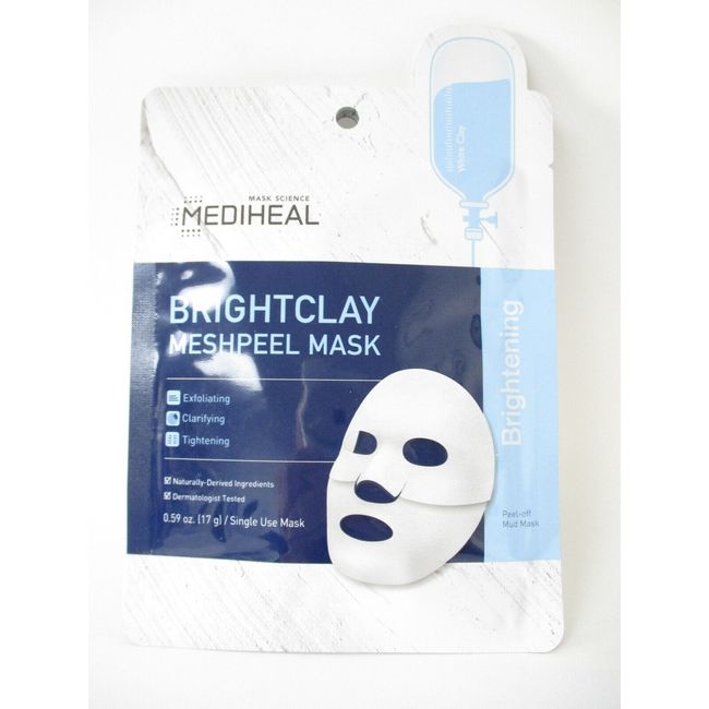 MEDIHEAL Brightening BRIGHTCLAY Meshpeel Mask, 10 pack