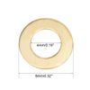 sourcing map 100Pcs 4mm x 8mm x 0.5mm Copper Flat Washer for Screw Bolt