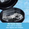 UVC Retainer Case for Invisalign by Tilcare - Dental Aligner with UV Light for Aligners, Retainers, Mouth Guard, Whitening Trays - Remove Odors