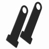 Stainless Steel Ring Lock Universal Helmet Strap D Ring Lock Motorcycle D-Ring Lock(Black)