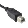 kenable USB 2.0 24AWG High Speed Cable Printer Lead A to B Black 1.5m