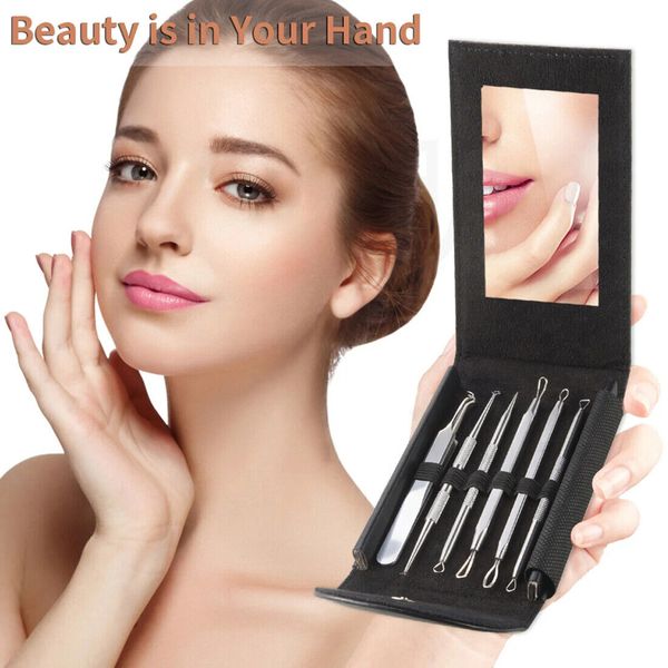Professional Blackhead Remover Set Stainless Steel 11 Heads Tools