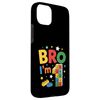 Birthday Boy Bro I’m 1 Year Old Building Blocks Brick Case for iPhone 15 Plus