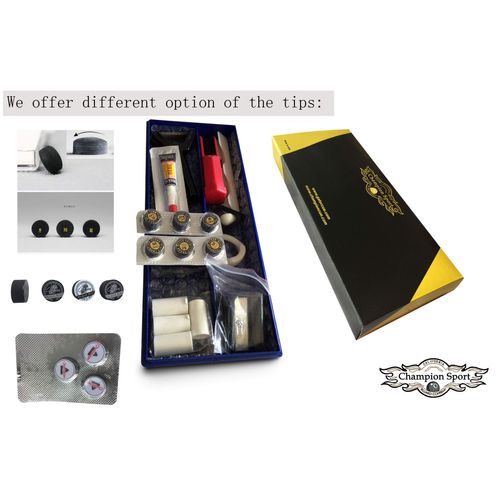 Gator Premium Pool Cue Tip Accessory Repair Kit for Billiard Stick Tips