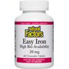 Natural factors Easy Iron chewables 20mg 60 tabs (Multi-Pack)