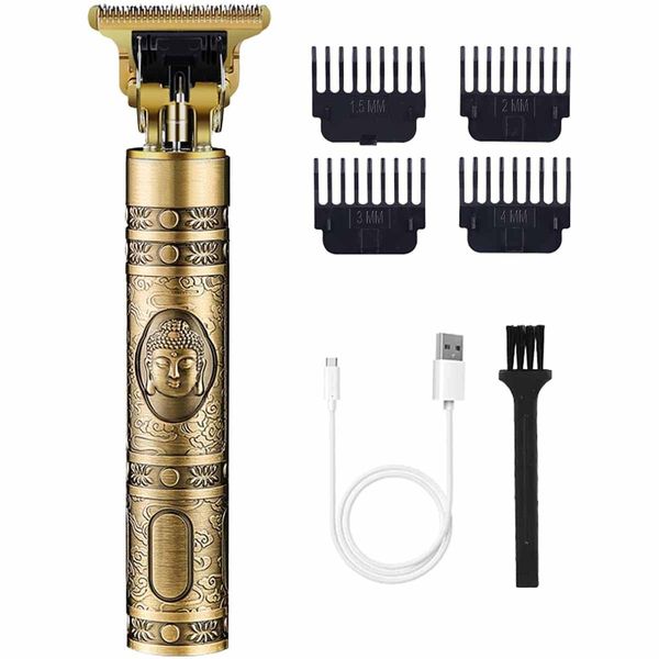 2024 New Vintage T9 Hair Cutting Machine Men's Electric Shaver Rechargeable Hair Trimmer Beard Clipper Barber Hair Cut