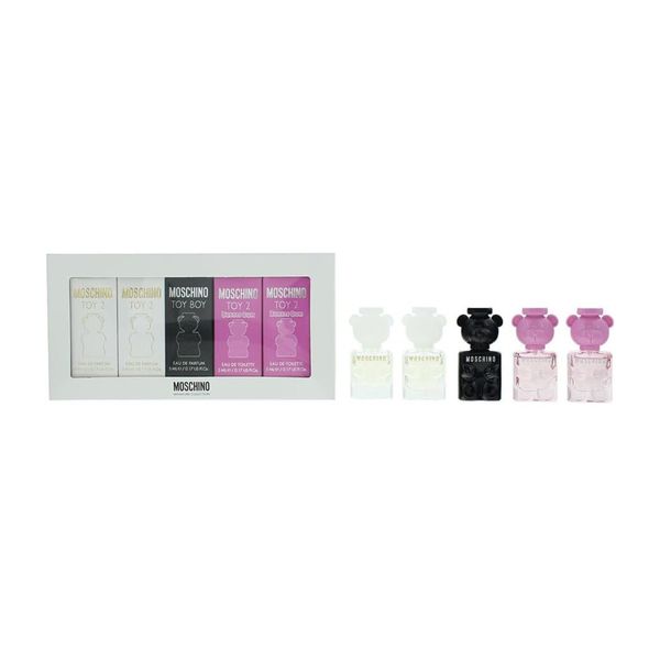 Moschino Minature Collection 5pc Gift Set Unisex New In Box