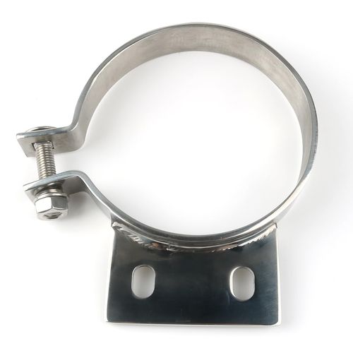 Fits Peterbilt Exhaust Stack 5" Mount Bracket Clamp Chrome 379 359 1987-1993 10294 Silver