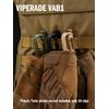 VIPERADE VAB1 10 Pack Multipurpose D-Ring, Grimlock Locking for 1" Molle Webbing,Tactical Locking Carabiner for MOLLE Webbing Attachment Backpacks/Pouch/Bag (Tan)