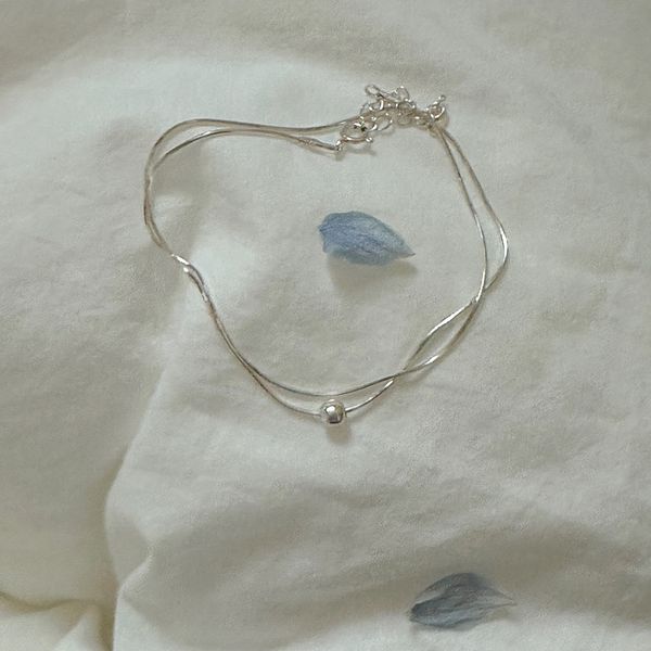 [Arin] 925 Silver Summer Velvet Choker Necklace