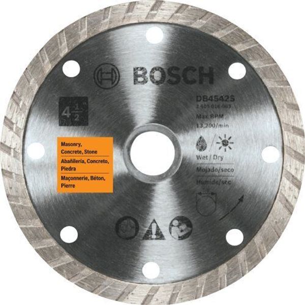 Bosch DB4542S 4-1/2-Inch Turbo Rim Diamond Blade