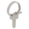 Debflex 709083 20 Cable Ties + 20 Saddle Mounts + 20 Wall Plugs Grey