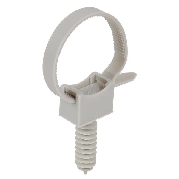 Debflex 709083 20 Cable Ties + 20 Saddle Mounts + 20 Wall Plugs Grey