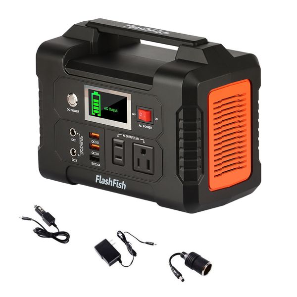 Flashfish 40800mAh/151Wh 200W Solar Generator Power Station Outdoor Camping L3A4