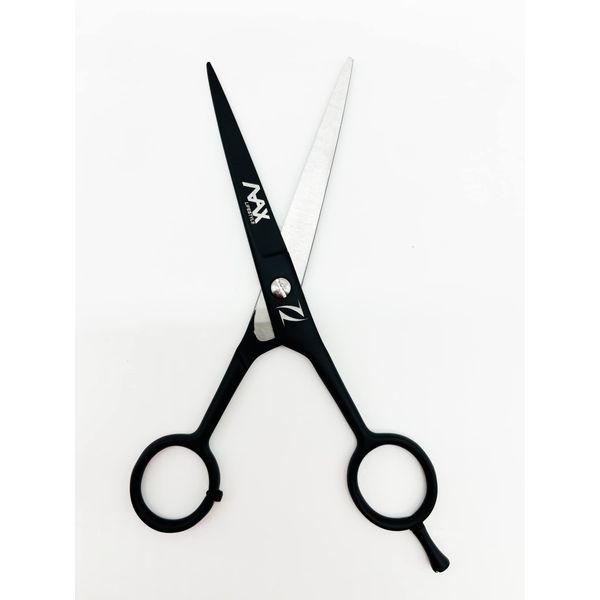 NAAX Professional Hair Cutting Scissors Black Temper Stainless Steel Hair Cutting Shears - Razor Edge Barber Scissors for Men and Women - Barber Shears Sharp Hair Cutting 6.5 Inch Length