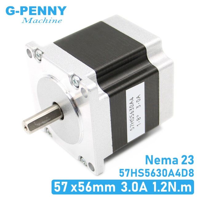 Nema 23 Stepper Motor 1.26N.m (6.35mm shaft) - Maker Store USA