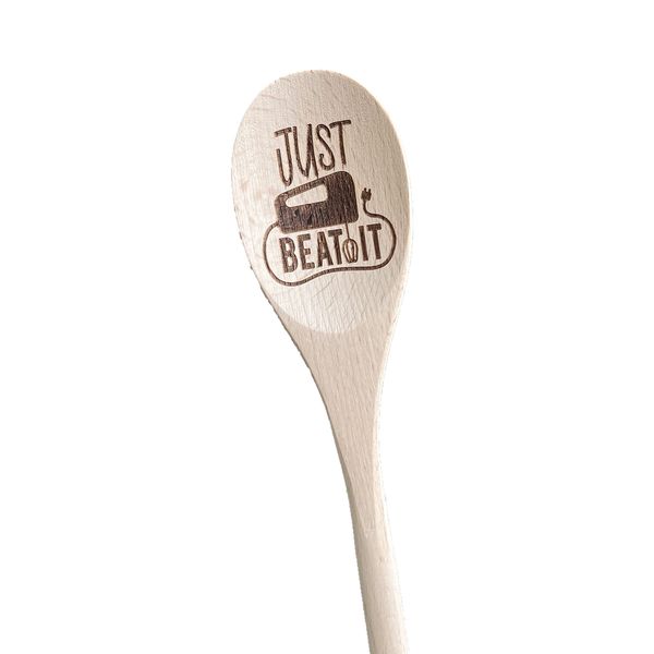 Just Beat It Engraved Wooden Spoon, 14" Long