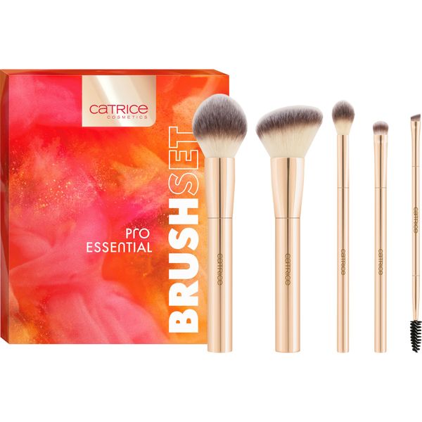 Catrice Pro Essential Brush Set, multicolore, risultato istantaneo, vegano, privo di nanoparticelle, confezione da 1 (5 pezzi)