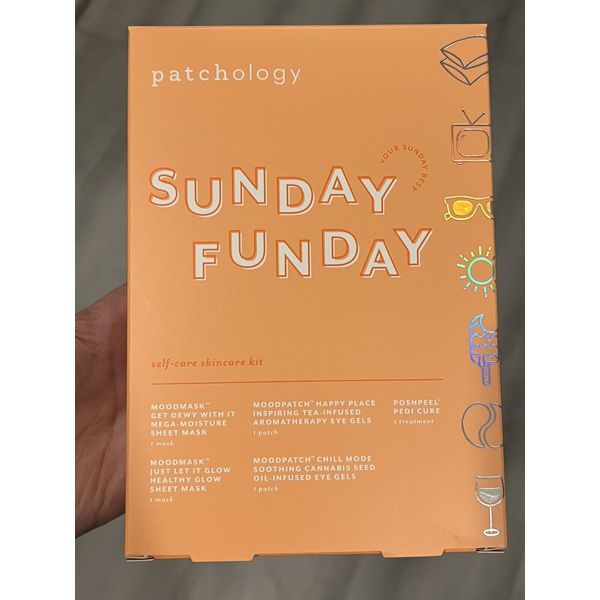 Patchology Sunday Funday Self Care Skin Care Kit, 6 Piece Set