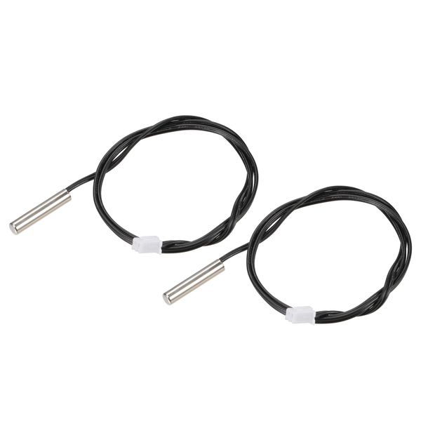 sourcing map 50 K Temperature Sensor Probe 50 cm Digital Thermometer Extension Cable Pack of 2