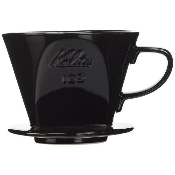 Kalita Ceramic Coffee Dripper (Black) for 2-4 Cups (#02005)