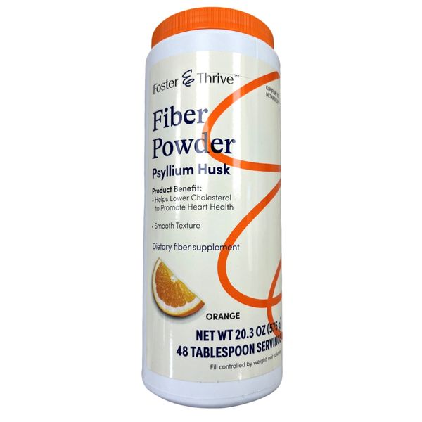 F&T Fiber Powder Psyllium Husk Orange Flavor 20.3oz  --