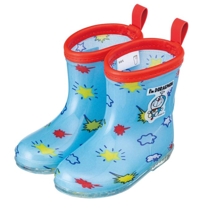 Skater RIBT1 I'm Doraemon Sanrio Rain Boots, Shoes, Children's Boots, Reflective Tape Included, 5.5 inches (14 cm)