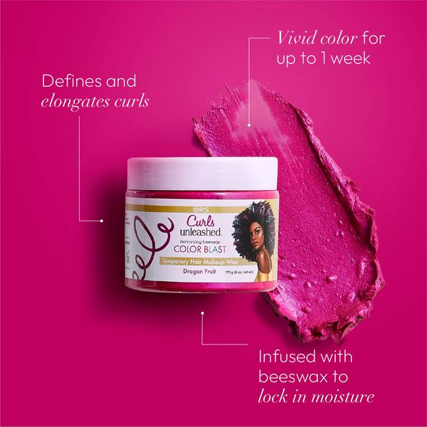 Curls Unleashed Color Blast Temporary Hair Makeup Wax - Dragon Fruit