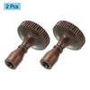 sourcing map Lamp Turn Switch Knob On/Off Replacement Twist Knobs Extension 20mm Length for Lamp Socket, Red Bronze Pack of 2