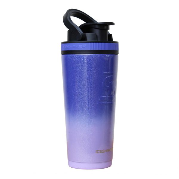 Ice Shaker 26 Oz Stainless Steel Shaker Bottle, Lilac Dreaming - Insulated Gym Water Bottle with Patented Agitator, Reusable for Workouts, Smoothies, Sports