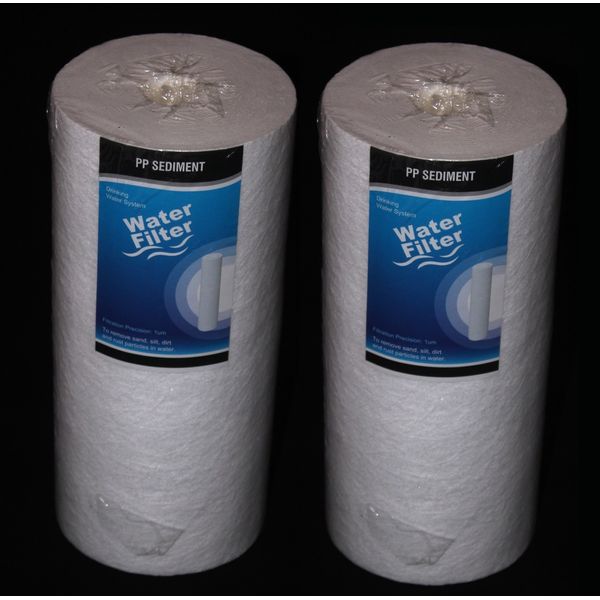 Two Big Blue 10" x 4.5" PP Sediment Water Filter 5 Micron