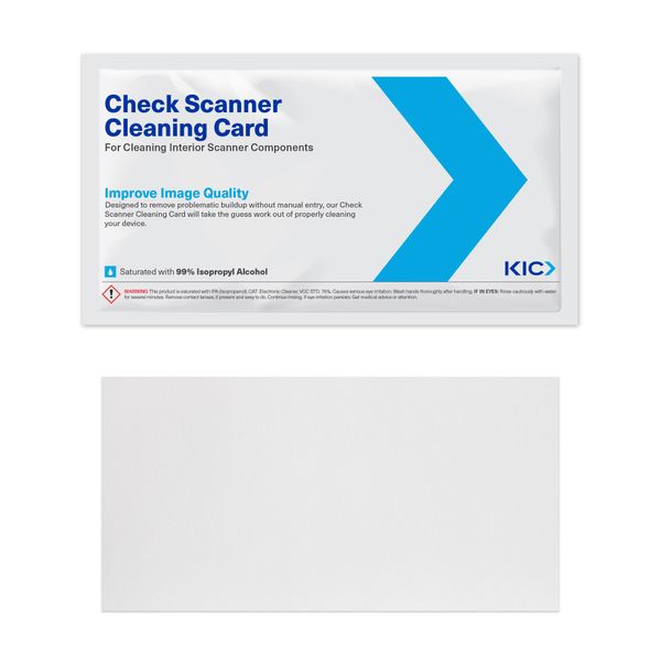 Kicteam K2-CIB25 Check Scanner Cleaning Card