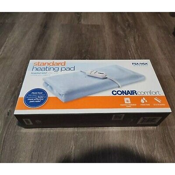 Conair Comfort Moist/Dry Heating Pad with Auto Shut Off, Heating Pad for Pain