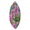 Bee Balm Flower Pattern Graphic Throw Pillow