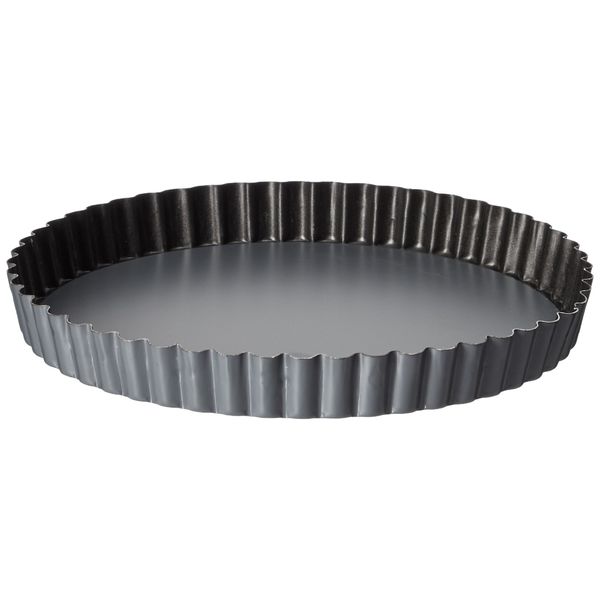 Matfer Bourgeat 332223 Exopan Fluted Pie Pan with Removable Bottom