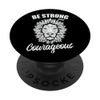 Be Strong Coweageous Afrika Lion Predator PopSockets mit austauschbarem PopGrip