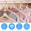 50 Pcs Clothes Hanger Connector Hooks, Space Saving Clothes Hook Multi-Layer Stackable Hanger for Wardrobe Cabinets Clothes Organiser, White