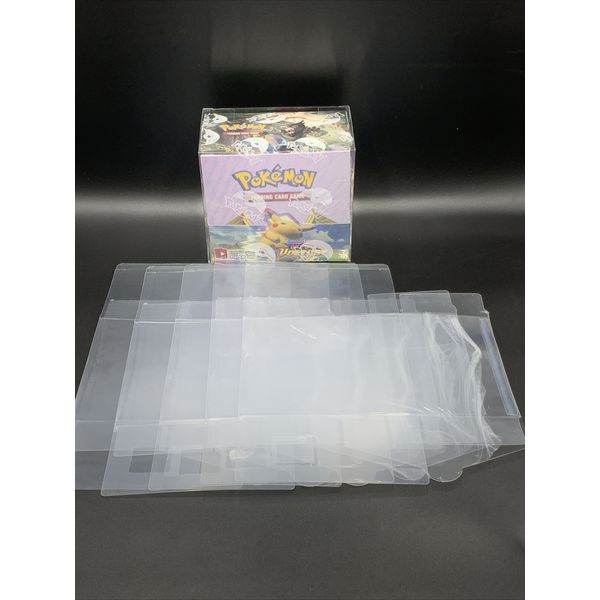 Pokemon Booster Box Plastic Protector Case For Vivid Voltage +All  X5