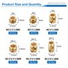 uxcell 180pcs M2 M2.5 Metric Thread Insert Brass Heat Set Insert Knob Assortment Kit 3D Printed Brass Nut Nut Screw Insert Nut
