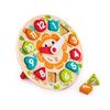 Chunky Clock Wooden Puzzle - Educational Toys, Multicolor